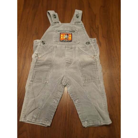 A little Angel Vintage 70s Toddler Boy Corduroy Overalls Football 12 Months - Picture 11 of 13